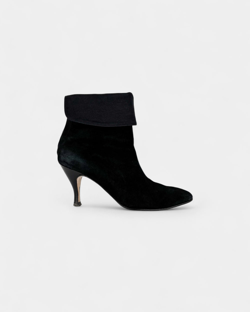 Bottines en daim noir