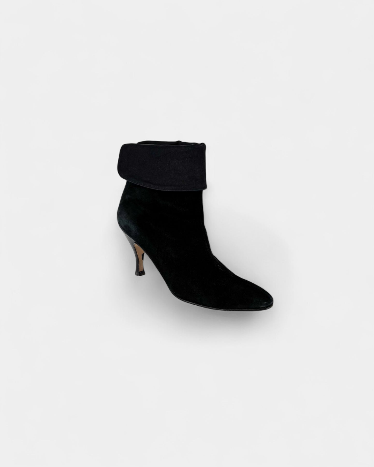 Bottines en daim noir