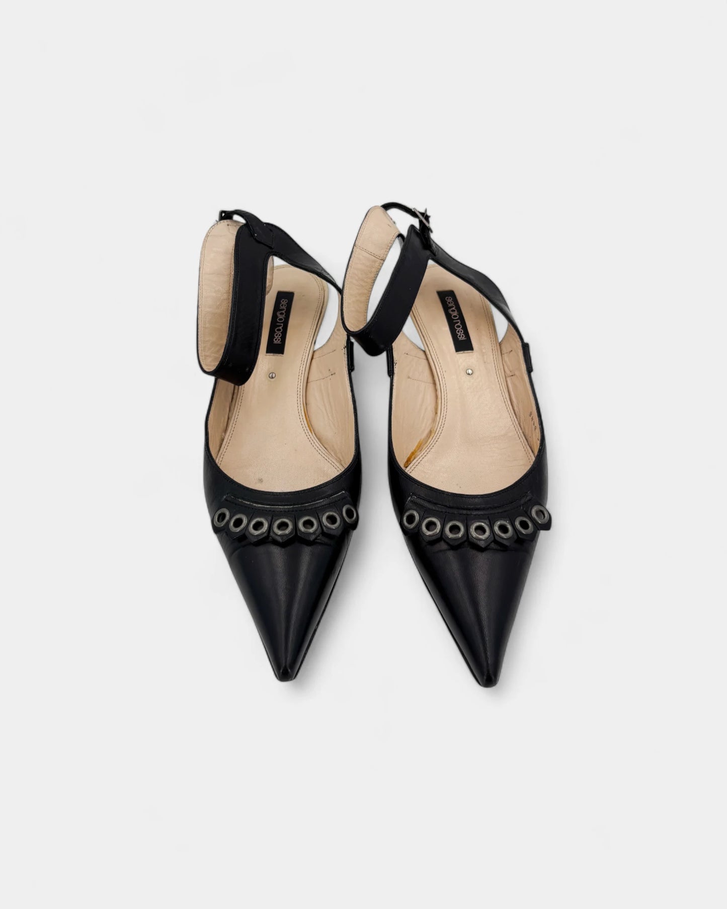 Slingbacks noirs - 38,5 EU / 7,5 US