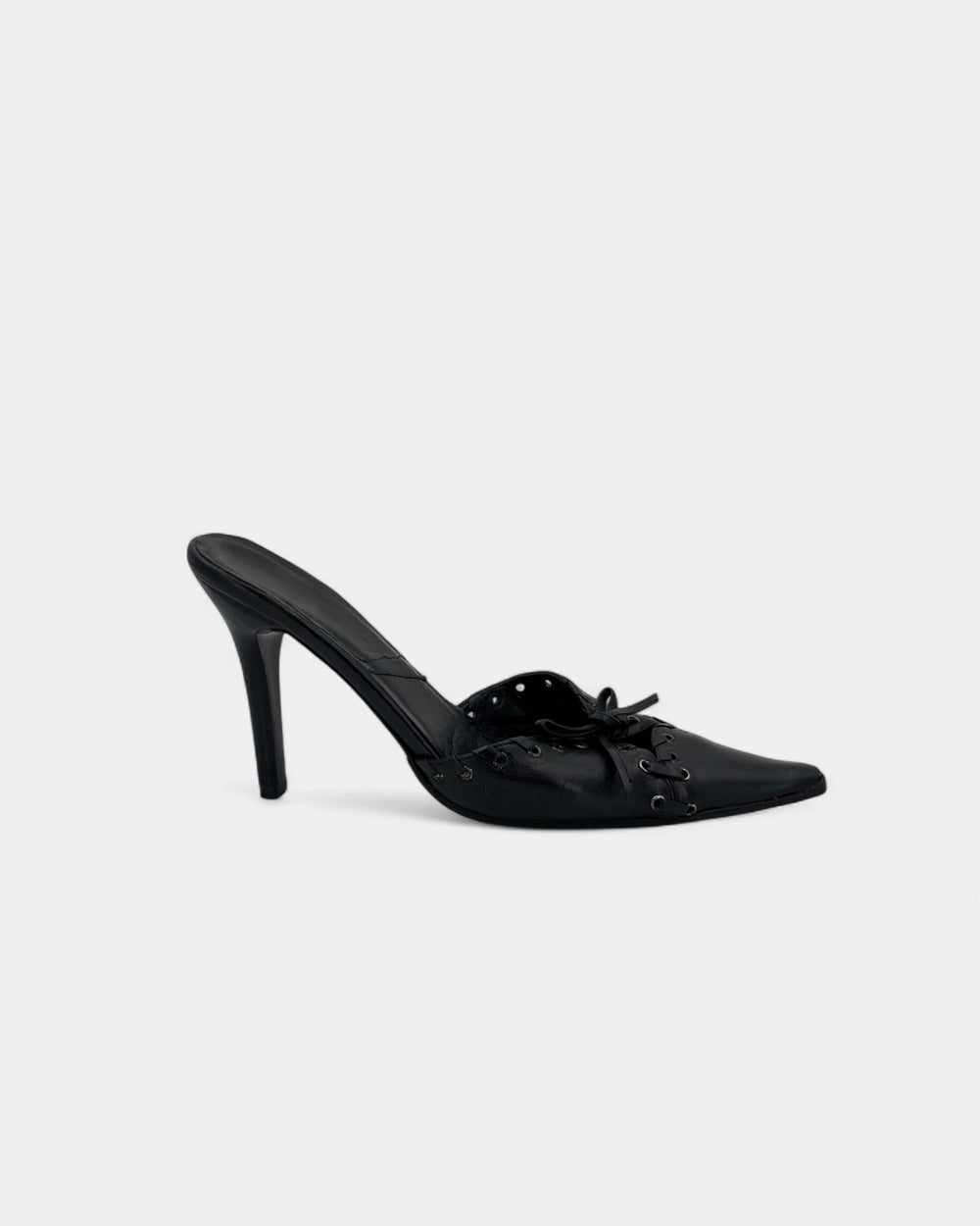 Mules à talons noires - 37.5 EU / 6.5 US