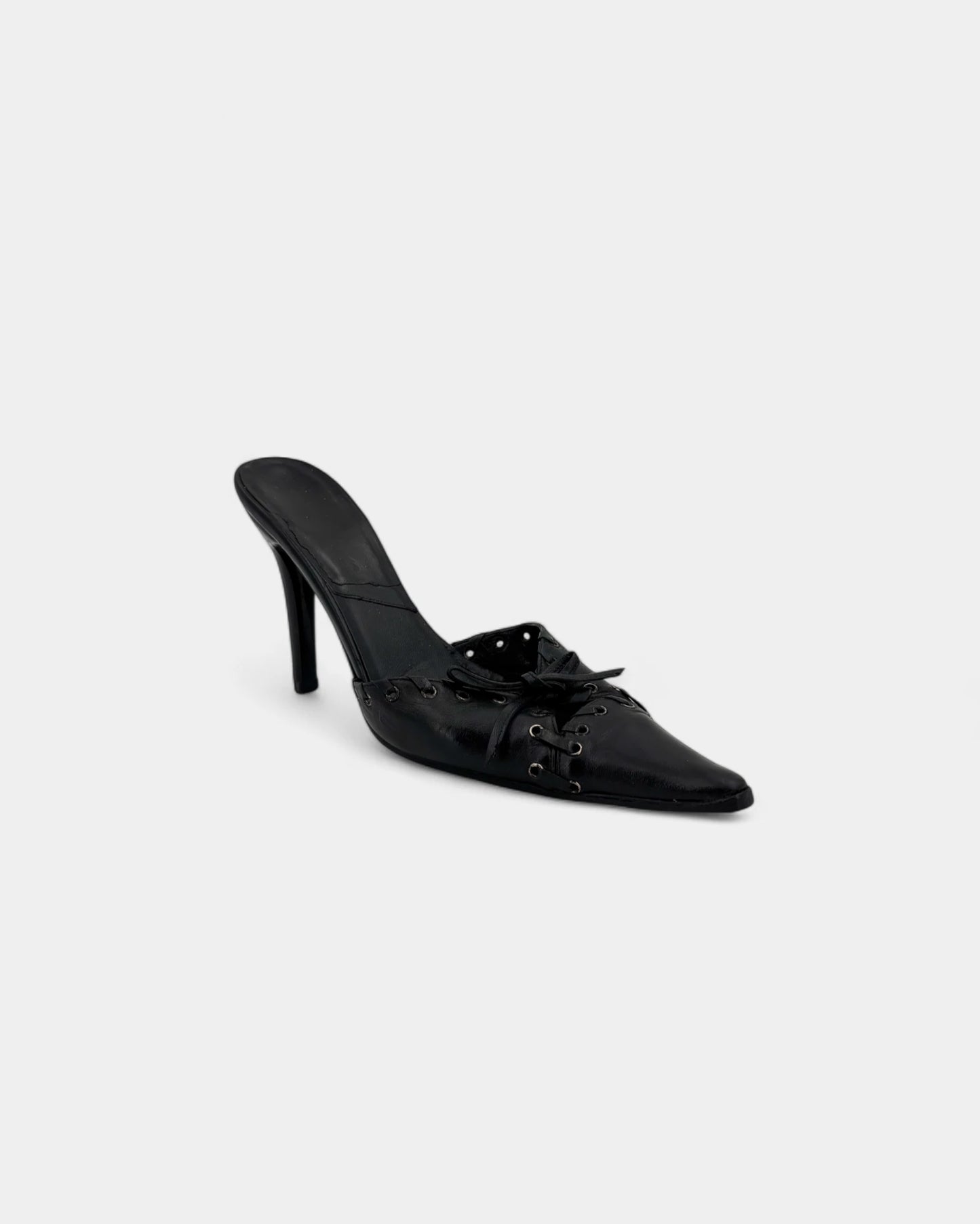 Mules à talons noires - 37.5 EU / 6.5 US