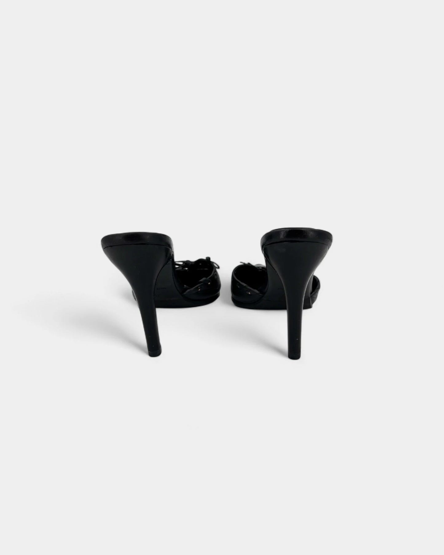 Mules à talons noires - 37.5 EU / 6.5 US