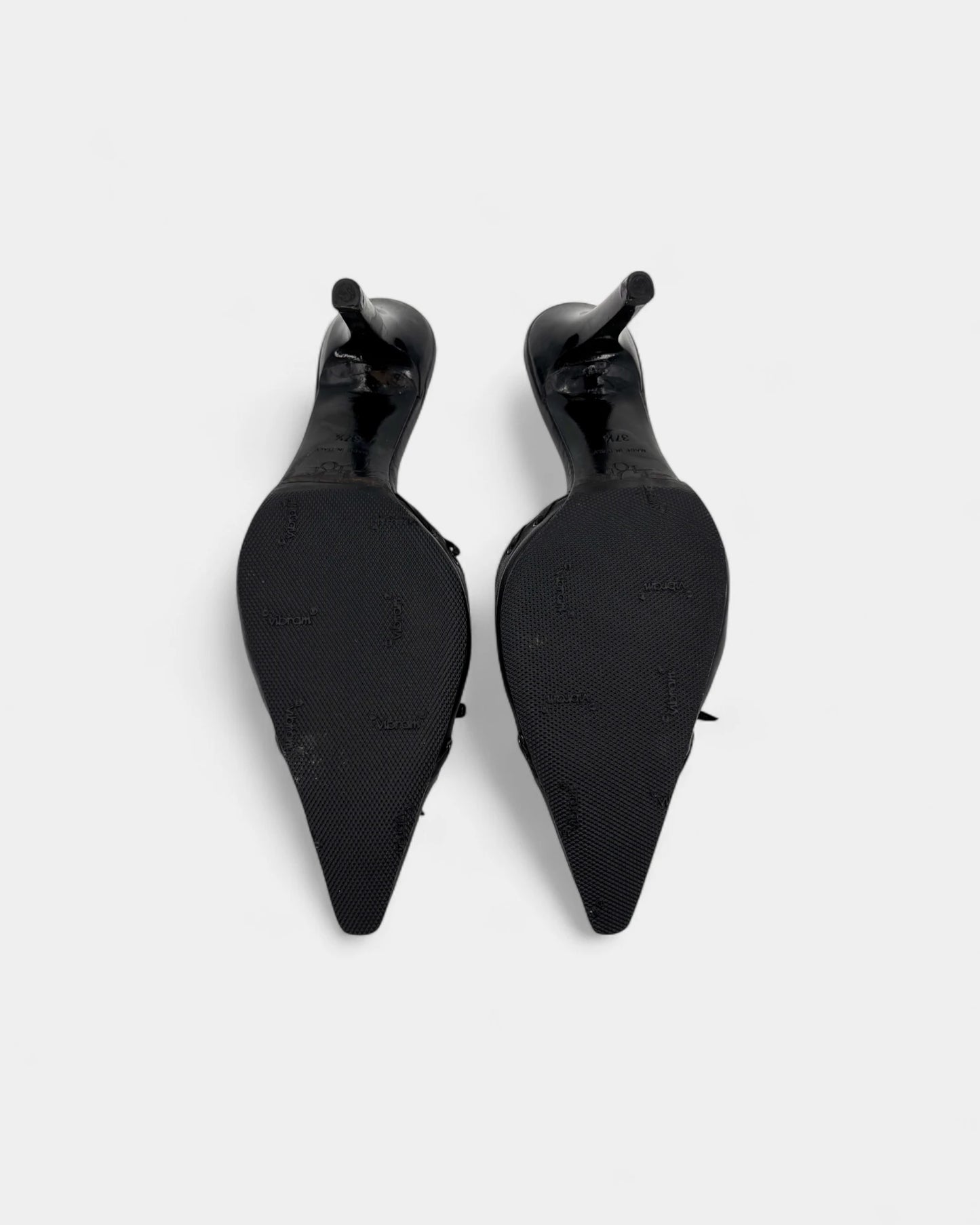 Mules à talons noires - 37.5 EU / 6.5 US