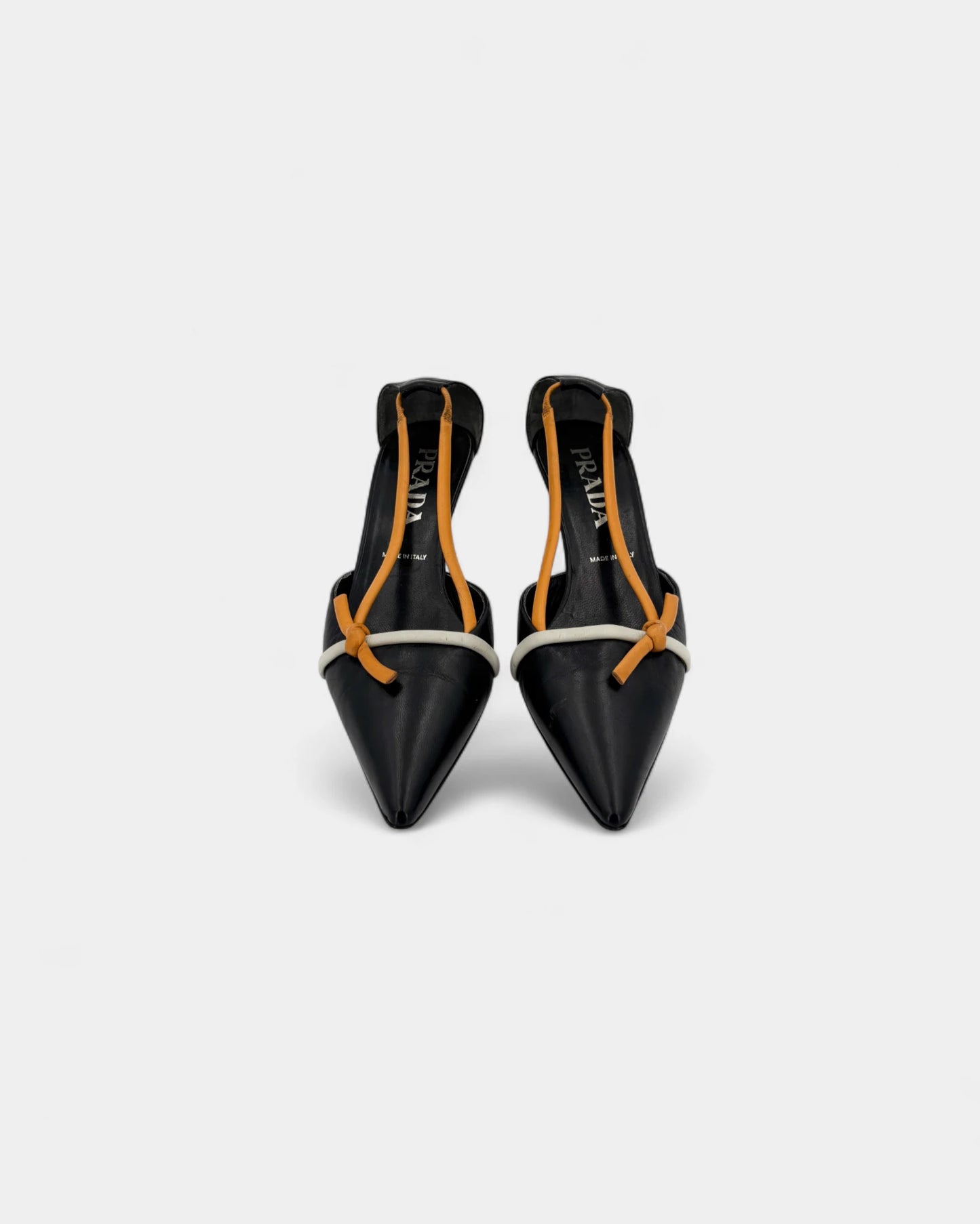 Escarpins noirs et oranges - 35.5 EU / 4.5 US