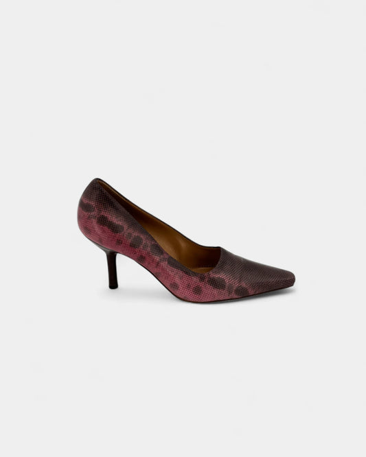 Escarpins cuir rose - 38 EU / 7 US