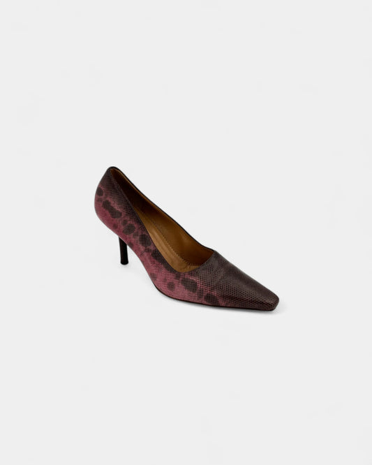 Escarpins cuir rose - 38 EU / 7 US