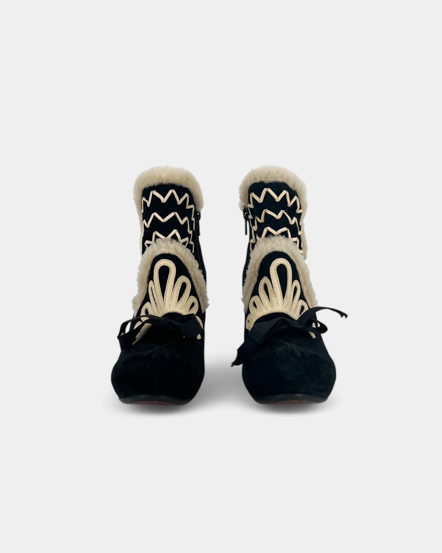 Bottines noires et blanches - 36 EU / 5 US