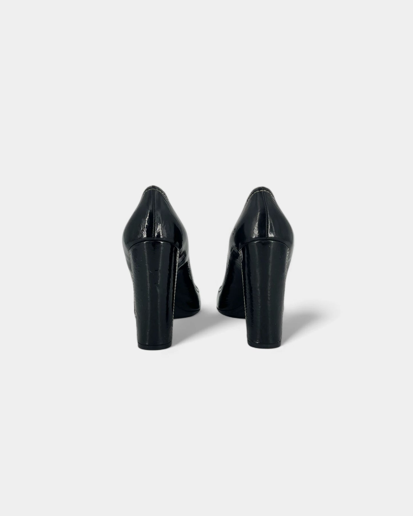 Escarpins noirs à boucles - 39 EU / 8 US