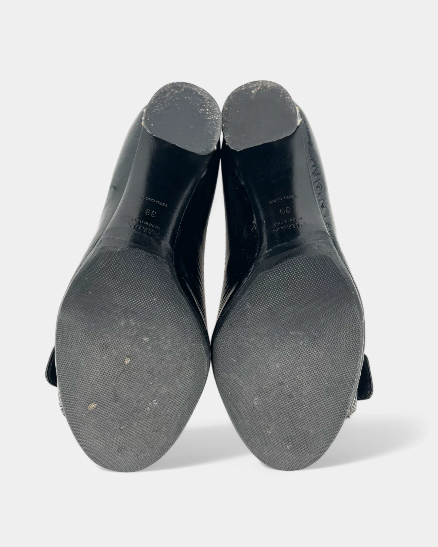 Escarpins noirs à boucles - 39 EU / 8 US