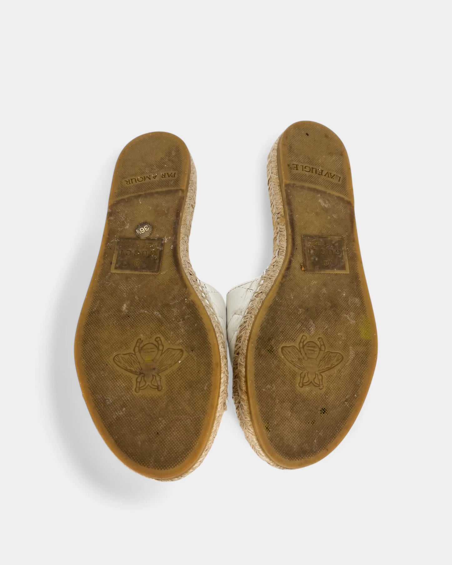 Sandales blanches - 36.5 EU / 5.5 US