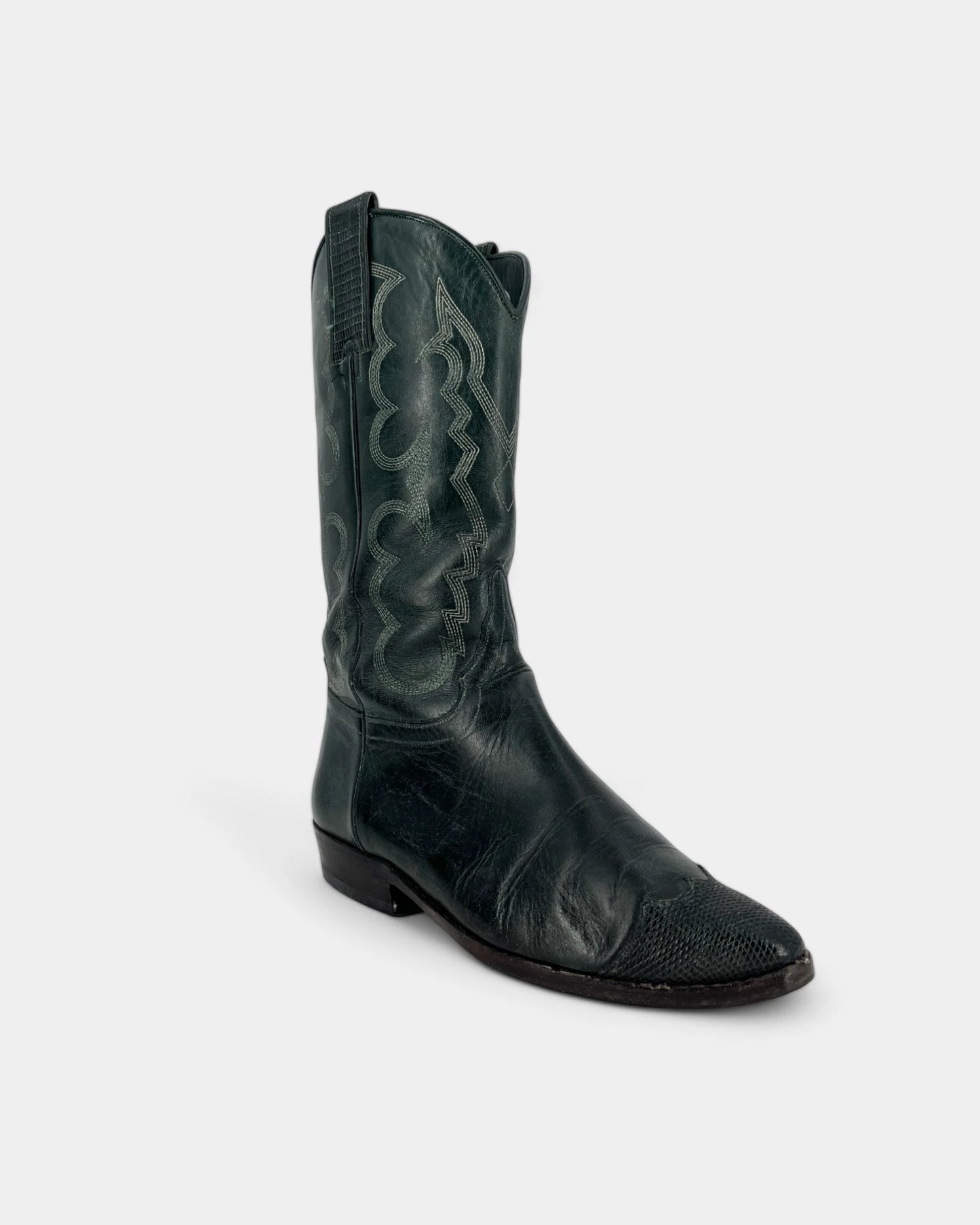 Santiags vertes - 37.5 EU / 7.5 US