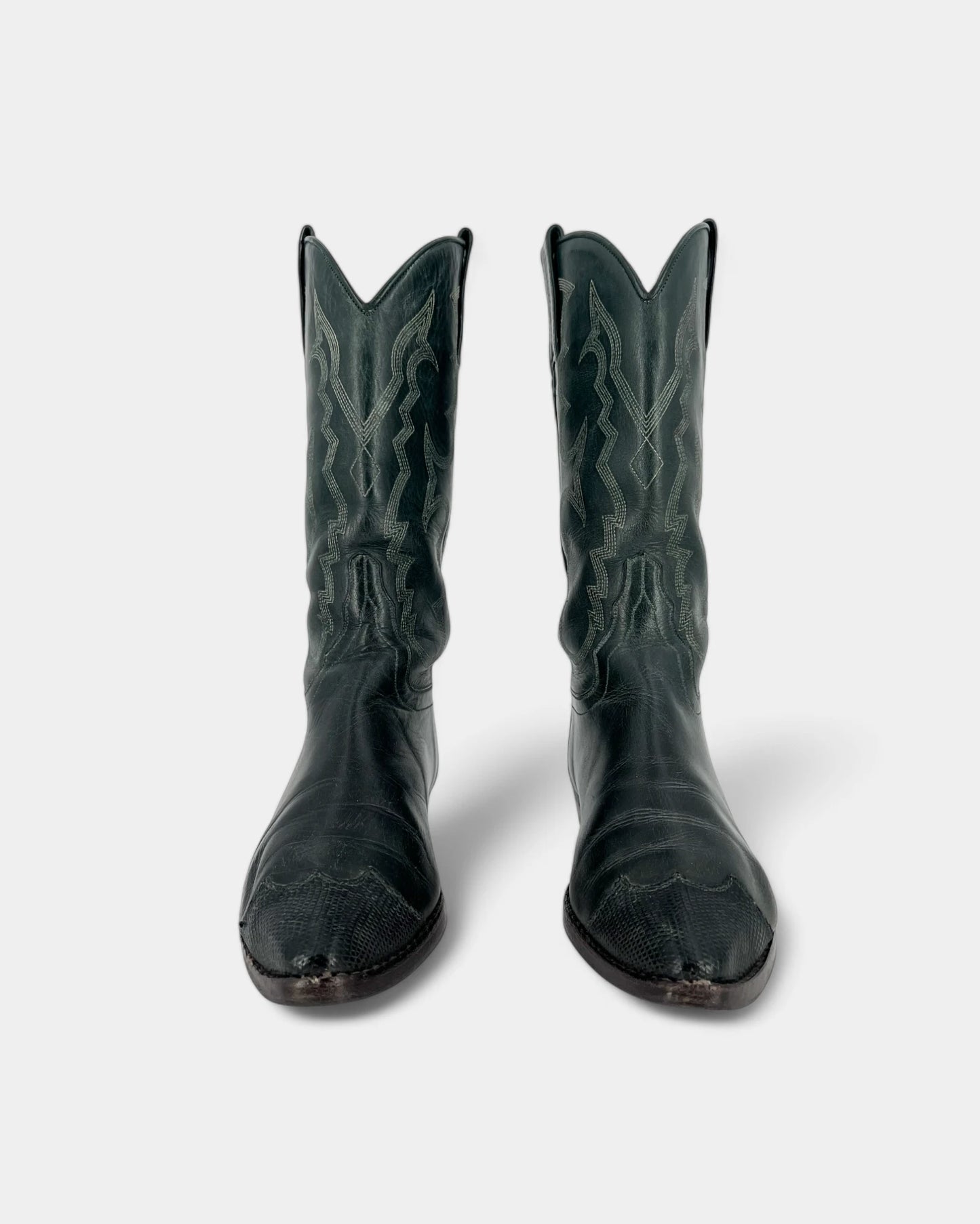 Santiags vertes - 37.5 EU / 7.5 US