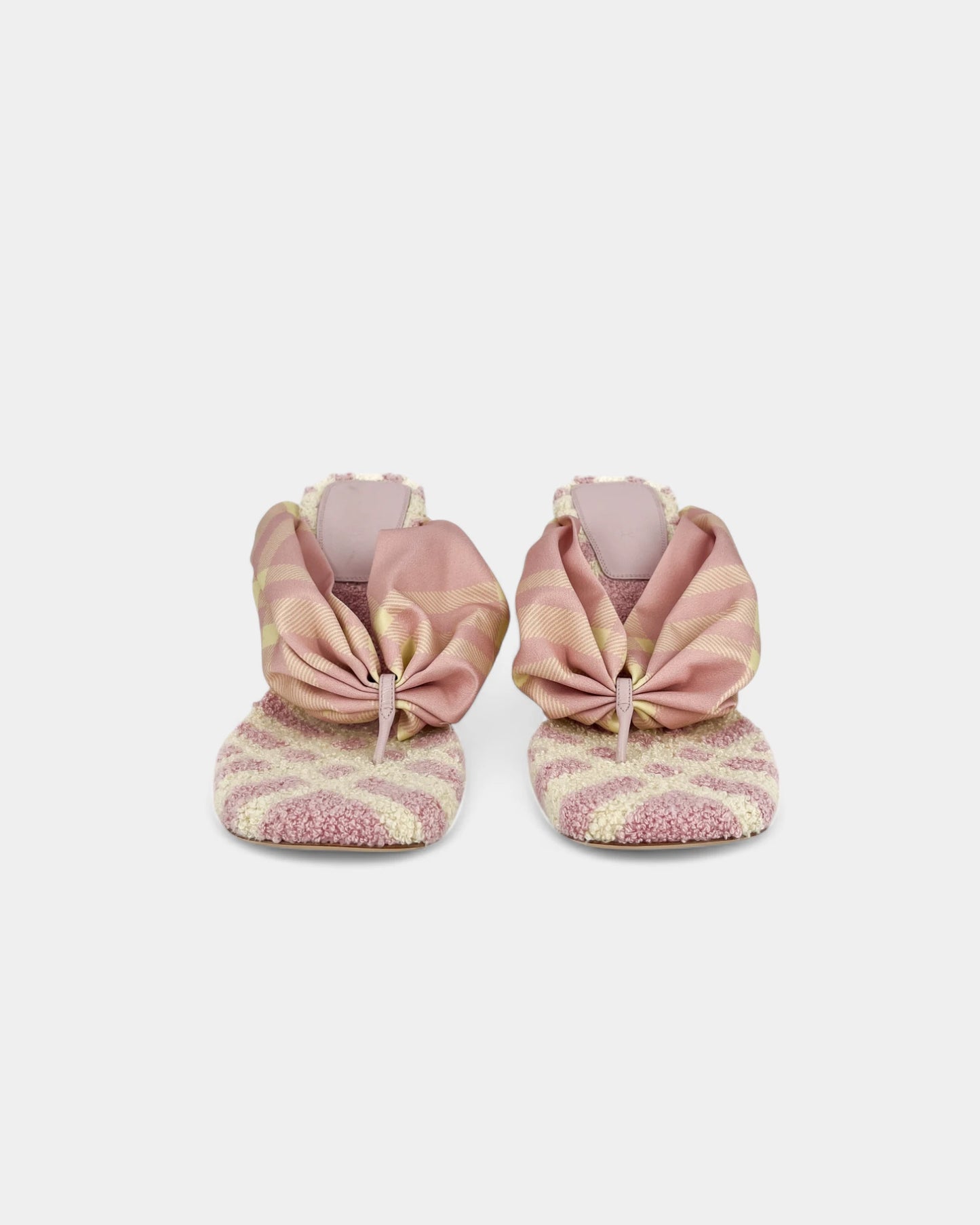 Mules roses et crèmes - 39 EU / 8 US