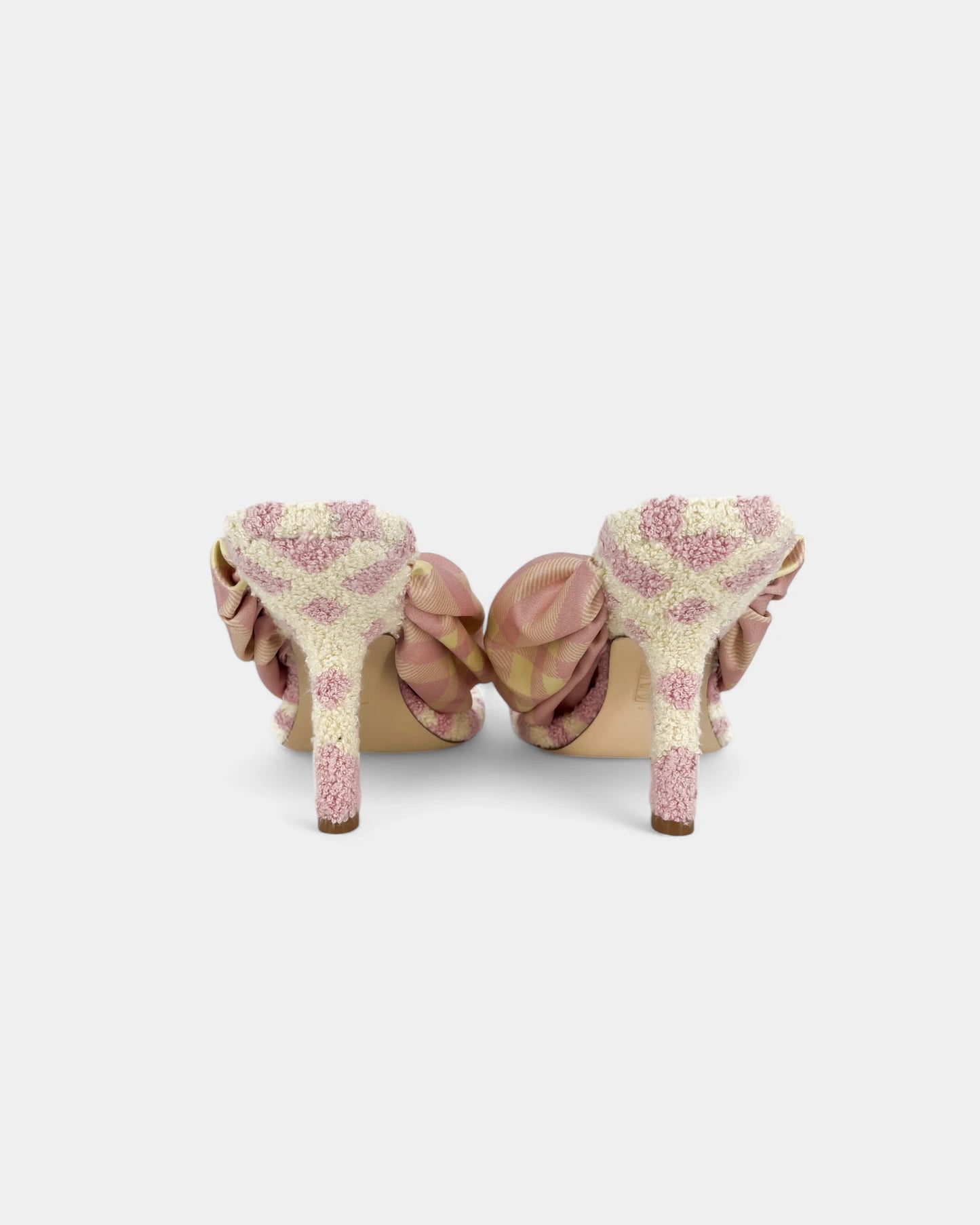 Mules roses et crèmes - 39 EU / 8 US