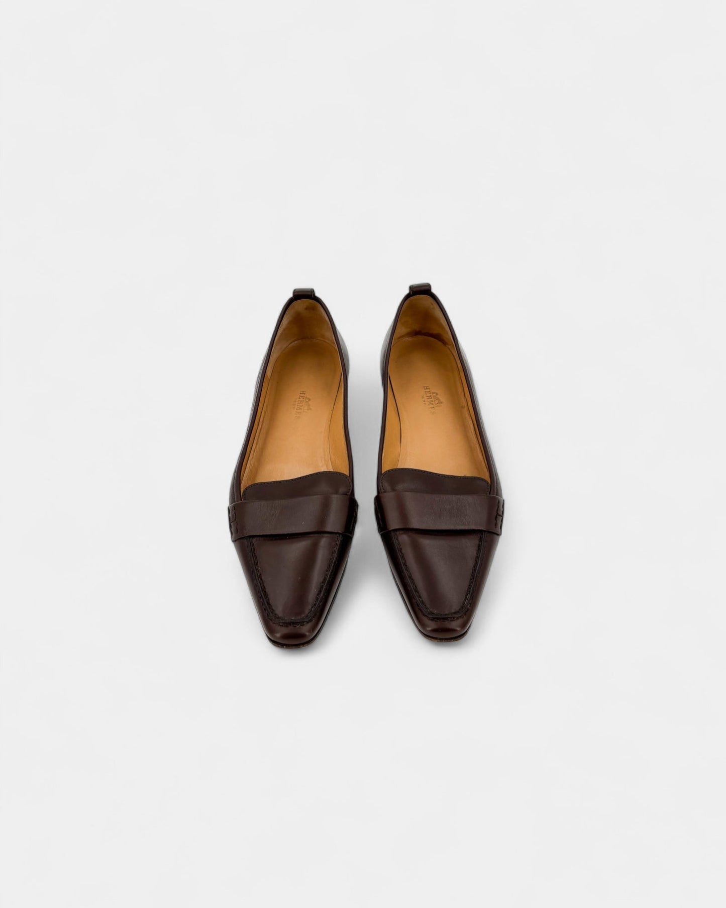 Mocassins cuir marron