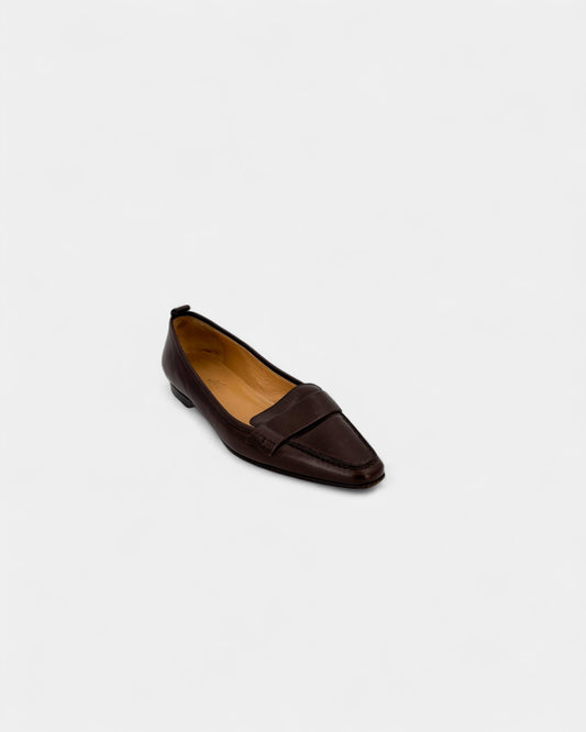 Mocassins cuir marron