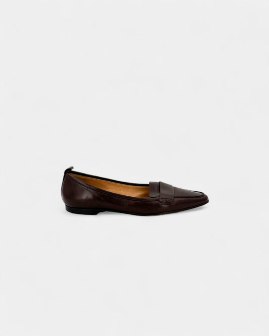 Mocassins cuir marron