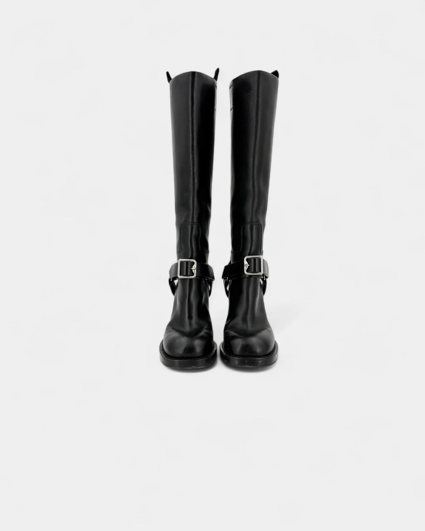 Bottes noires boucles - 39.5 EU / 8.5 US