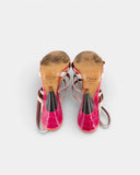 Pink heeled sandals