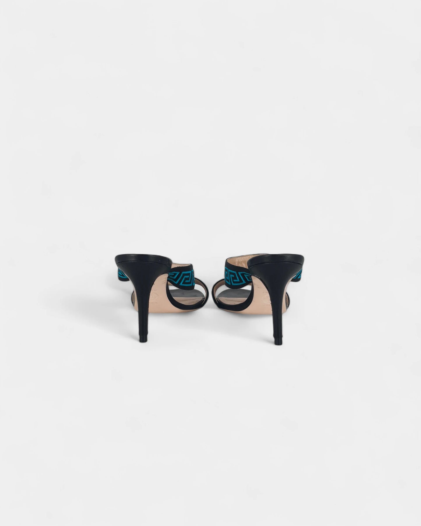 Mules noires et bleues - 36 EU / 6 US