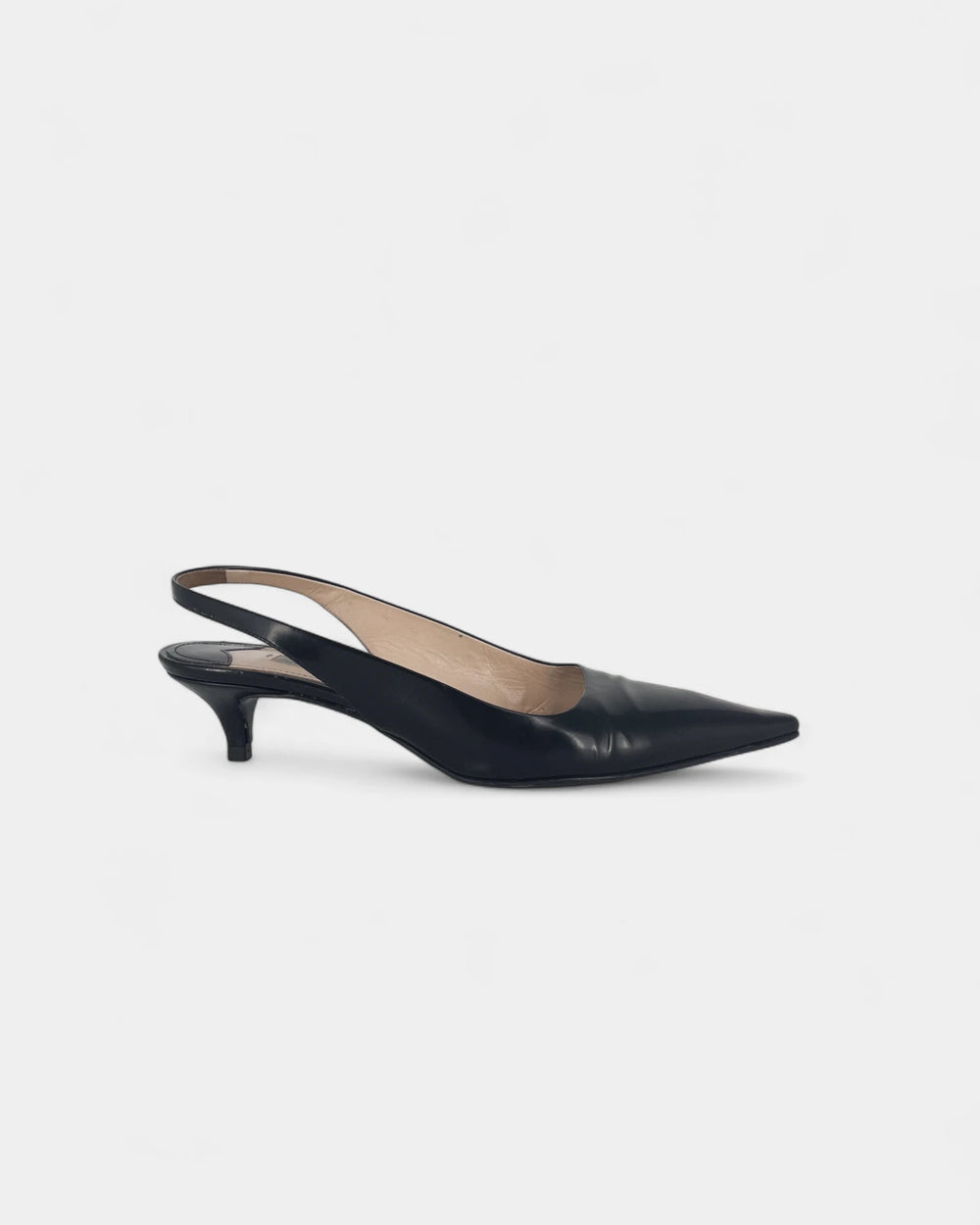 Slingbacks noires - 38 EU / 8 US