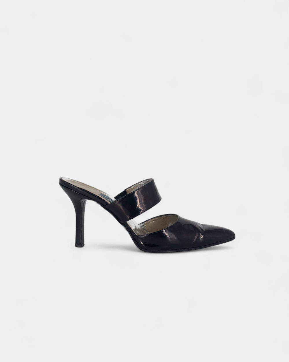 Mules noires vernies - 40 EU / 10 US