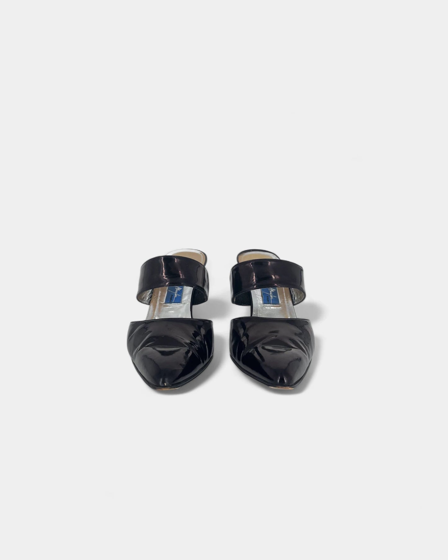 Mules noires vernies - 40 EU / 10 US