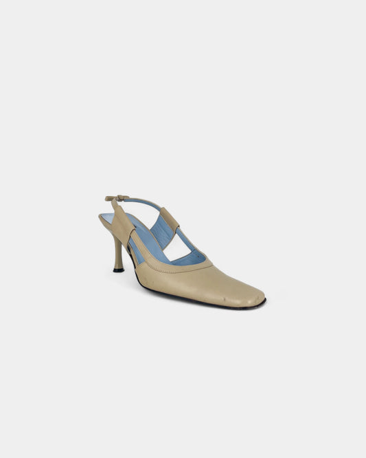 Slingbacks crèmes - 39 EU / 9 US