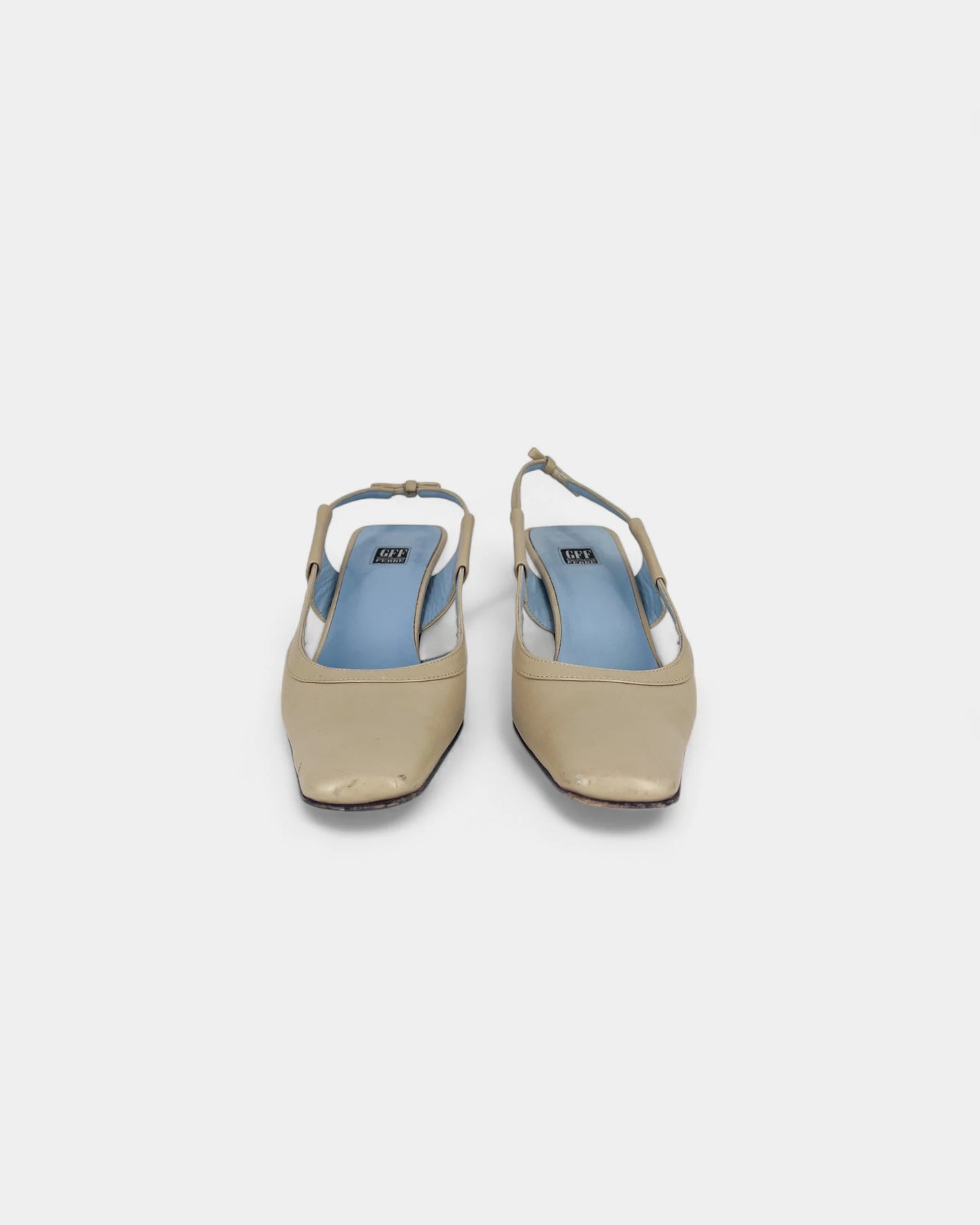 Slingbacks crèmes - 39 EU / 9 US