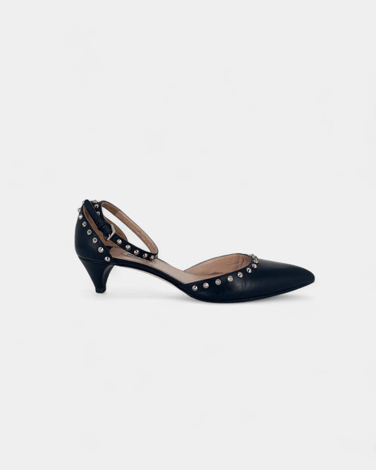 Escarpins noirs à clous - 39.5 EU / 9.5 US