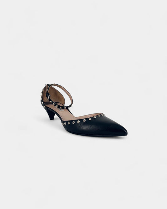 Escarpins noirs à clous - 39.5 EU / 9.5 US