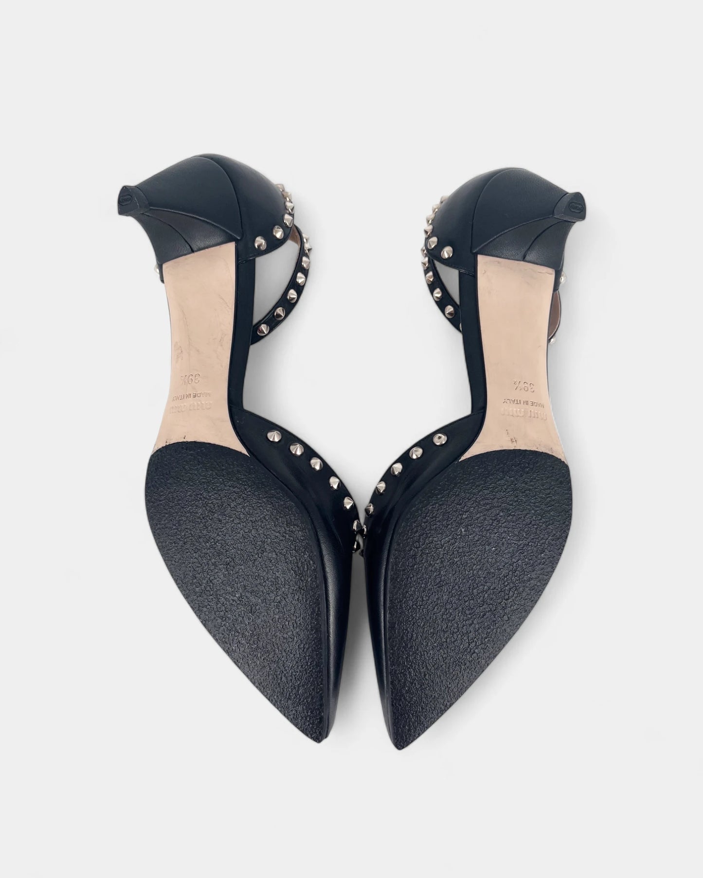 Escarpins noirs à clous - 39.5 EU / 9.5 US