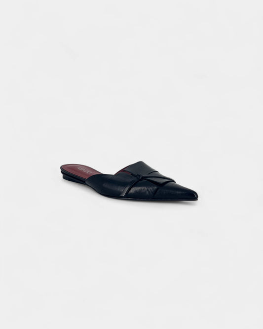 Mules noires plates - 39 EU / 9 US