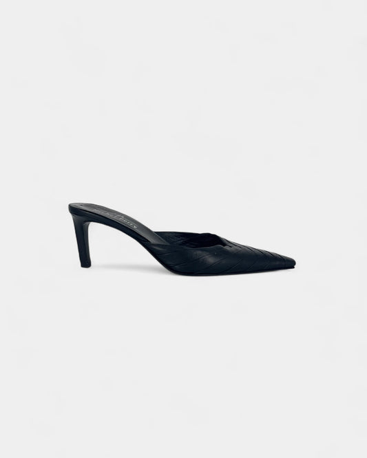 Mules noires à talons - 41 EU / 11 US