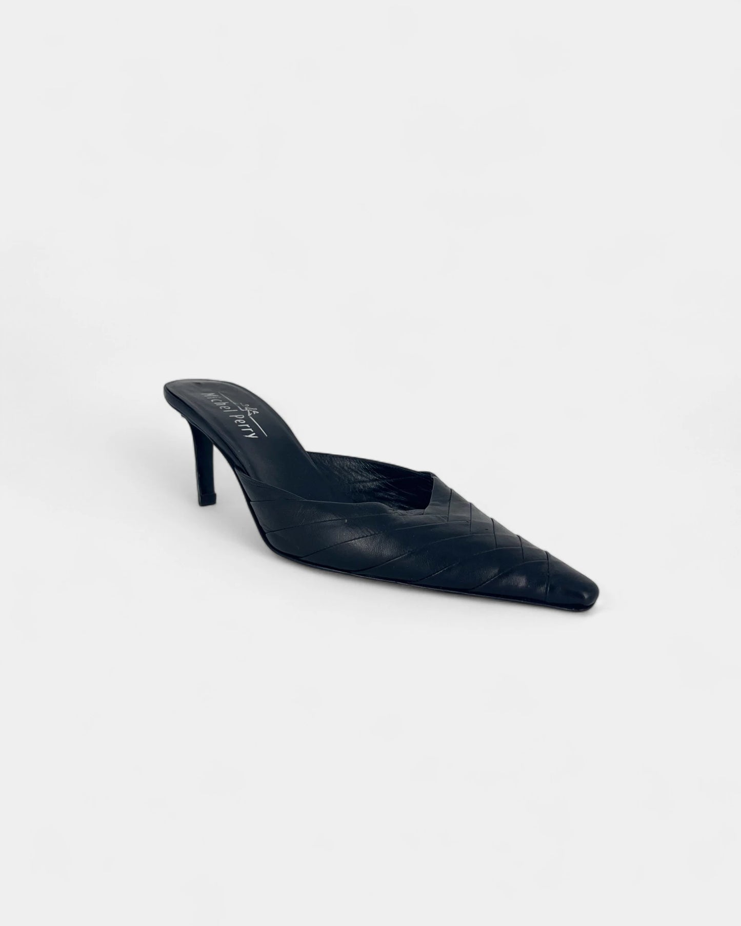 Mules noires à talons - 41 EU / 11 US