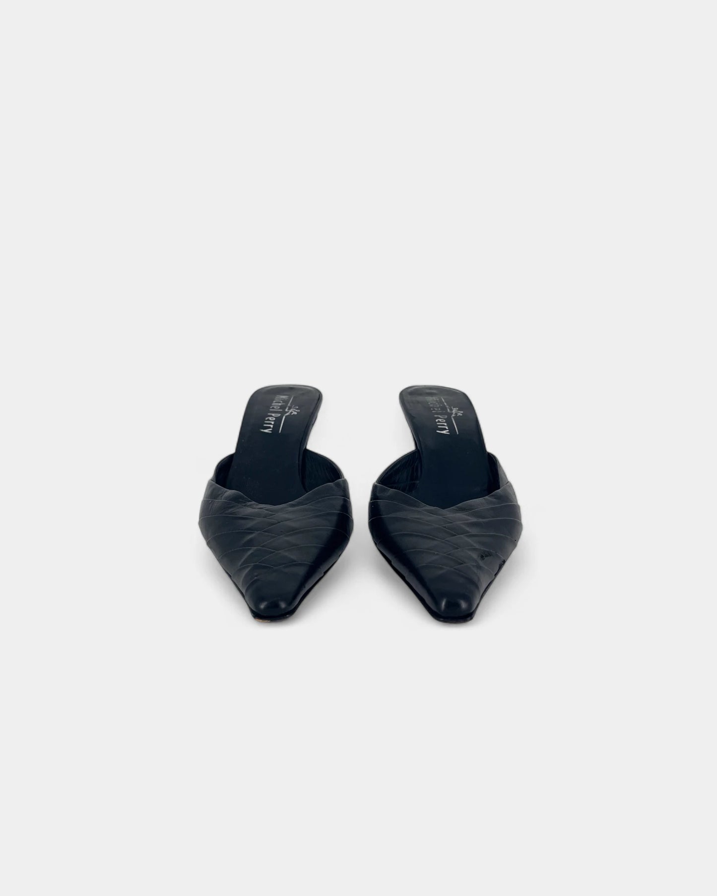 Mules noires à talons - 41 EU / 11 US