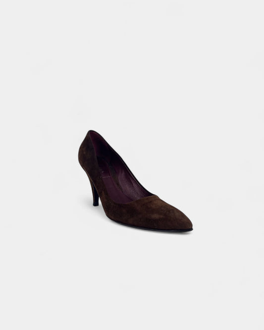 Escarpins marrons en daim - 37.5 EU / 7.5 US