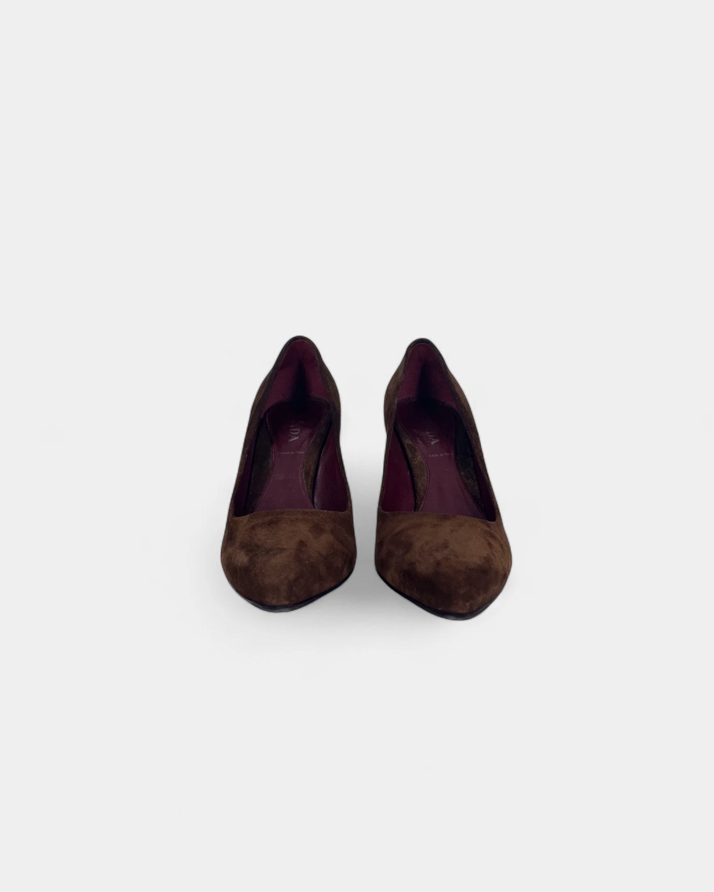 Escarpins marrons en daim - 37.5 EU / 7.5 US