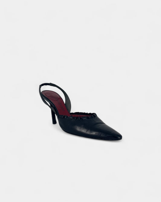 Slingbacks noires - 38 EU / 8 US
