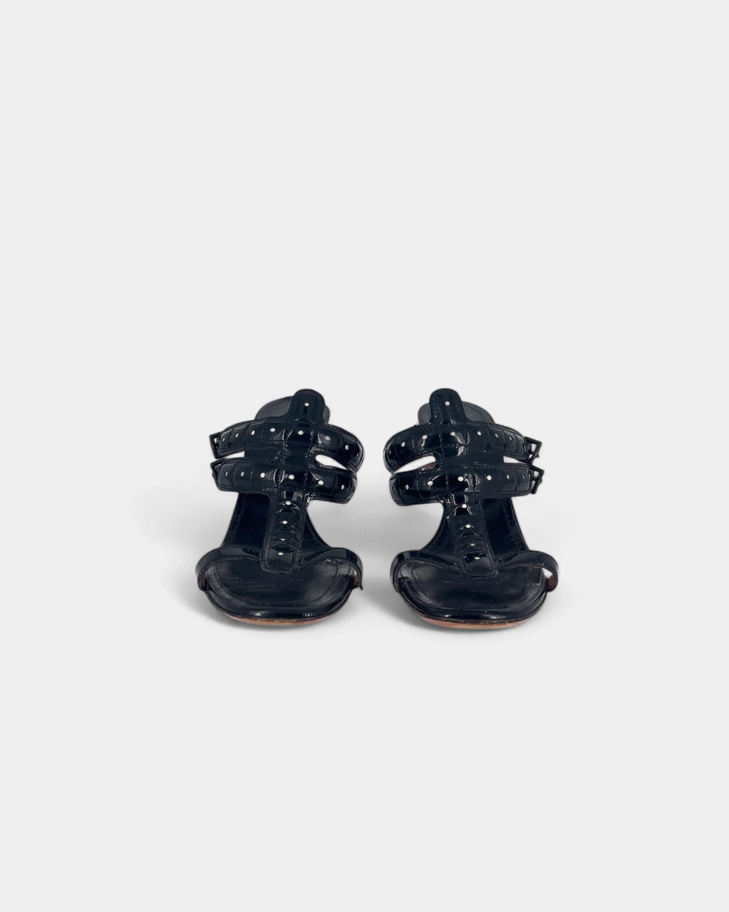 Mules noires à talons - 37 EU / 7 US