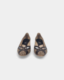 Escarpins marrons monogrammes