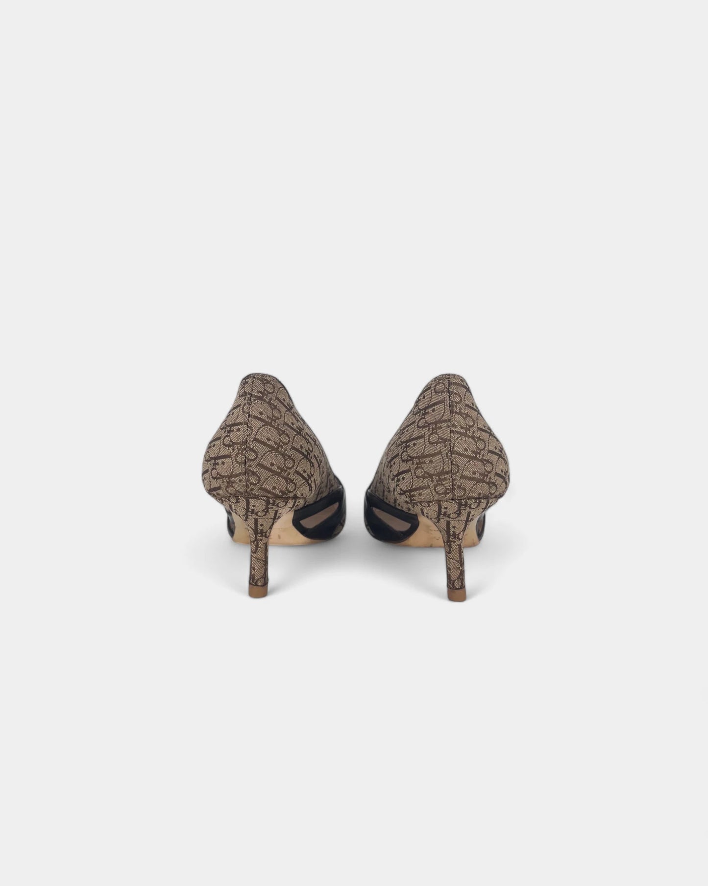 Escarpins marrons monogrammes - 36.5 EU / 6.5 US