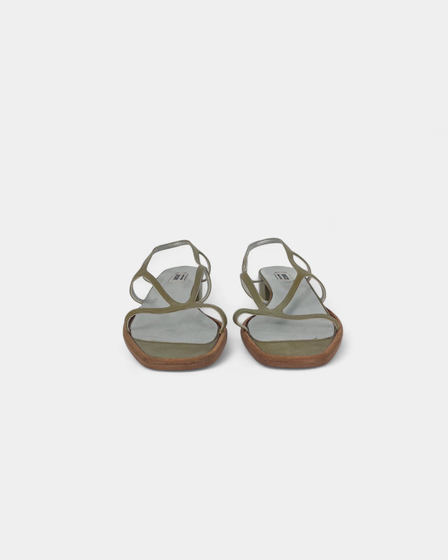 Sandales vertes à petits talons - 39 EU / 9 US