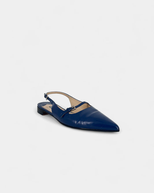 Slingbacks plates bleues - 38 EU / 8 US