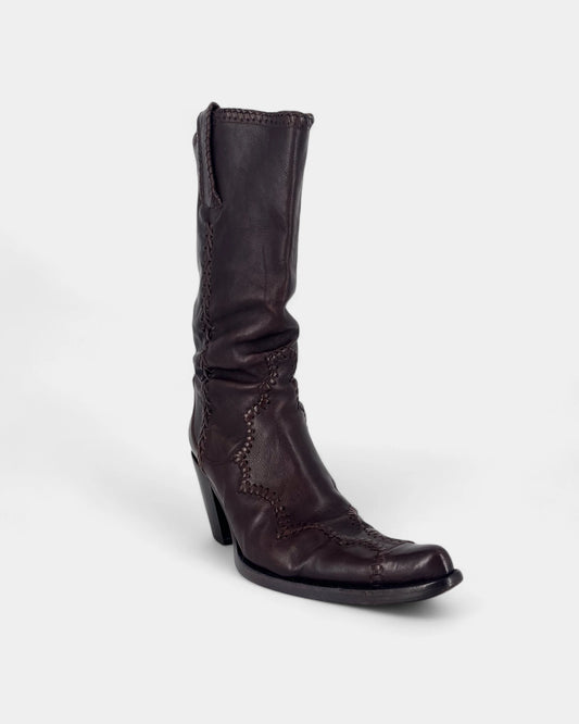 Santiags marrons - 37.5 EU / 7.5 US