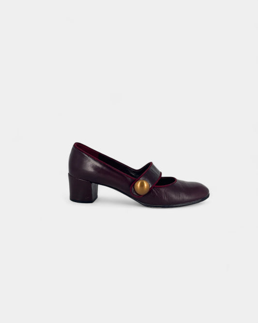 Mary-Jane rouge bordeaux - 37.5 EU / 7.5 US