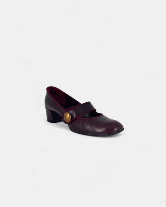 Mary-Jane rouge bordeaux - 37.5 EU / 7.5 US
