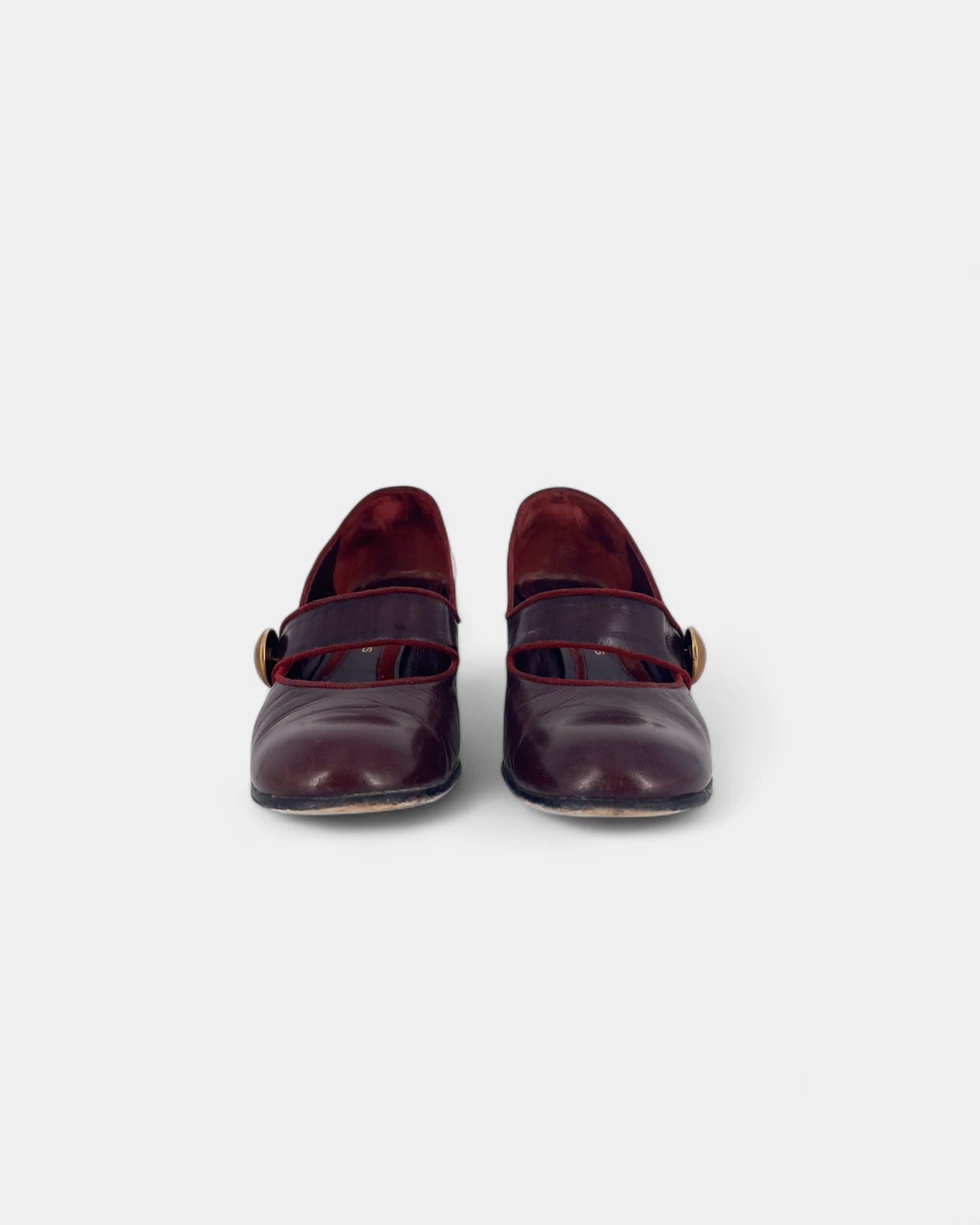 Mary-Jane rouge bordeaux - 37.5 EU / 7.5 US