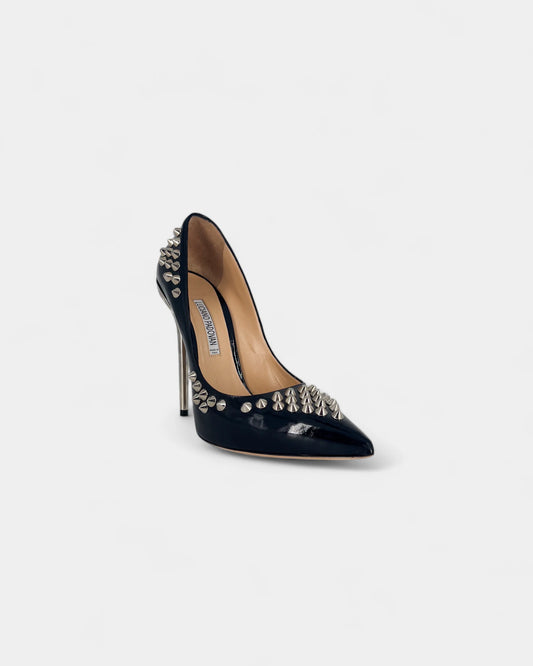 Escarpins noirs à clous - 41 EU / 11 US