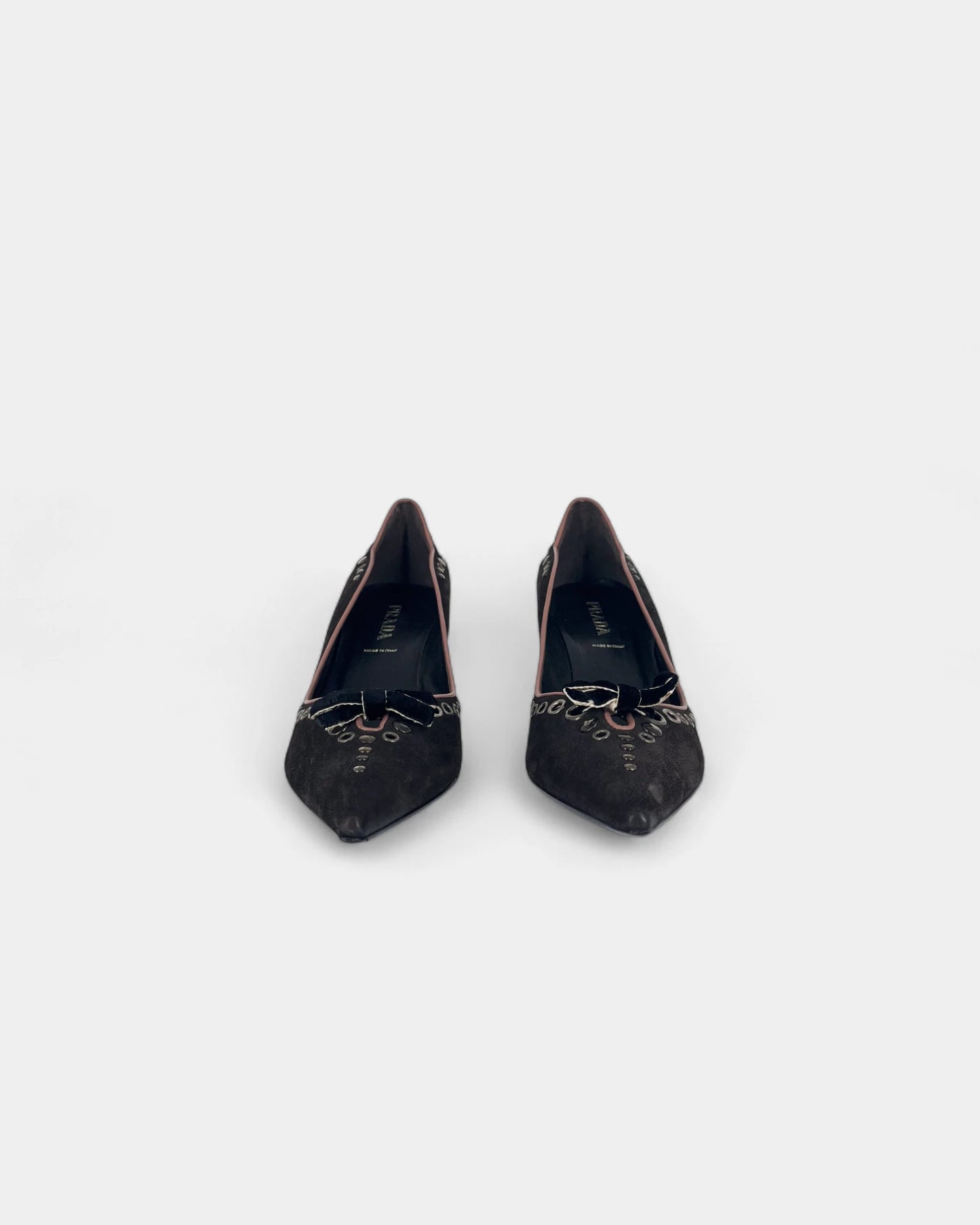 Escarpins marrons à noeuds - 38.5 EU / 8.5 US